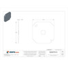 Raco Box Cover, Octagon Box Type, 0 Gang, Galvanized Steel, Blank Cover Type 722