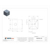 Captive Screws Electrical Enclosures, 4 in H, 4 in D, 4 in W, 1, Steel  SC040404