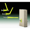 WallClaw Anchors Wall Anchor, 2" L, Plastic, 60 lbs Tension Strength, 4 PK  PCK-WC4-YS
