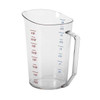 Cambro 4 qt. Polycarbonate Polycarbonate Measuring Cup, Clear EA400MCCW135