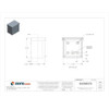 Padlockable Hasp Electrical Enclosures, 6 in H, 4 in D, 6 in W, 3R, Steel  RSC060604GNK