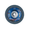 5" x 5/8-11 Thd. POLIFAN Flap Disc - Z SGP CURVE STEELOX, Zirconia, 40 Grit, Medium Radius