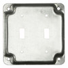 Box Cover, Switch Box Type, 2 Gang, Galvanized Zinc, Toggle Switch Cover Type  803C