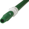 Remco 61-4/5" to 112-1/2" Threaded Telescopic Handle, 1 1/4 in Dia, Green, Aluminum/Plastic 29752