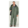Rain Bib Pants, 100% Nylon, 32 1/2 in Inseam, 39 in Waist, Black, XL