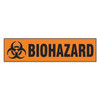 Brady Sign, Biohazard, Polyester, 12 in W, 3 1/2 in H 17753SLS