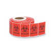 Brady Warning Label, Biohazard, Paper, 2 7-8 in W, 4 in H 1127LS