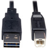 Tripp Lite Reversible USB Cable,Black,36in L UR022-003