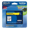Brother Label/Ribbon Cartridge, Yellow, 1/2 in W TZE631G