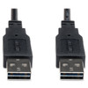 Tripp Lite Reversible USB Cable,Black,10ft L UR020-010 Tripp Lite Reversible USB Cable,Black,10ft L UR020-010