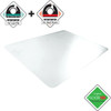 Floortex Chair Mat 47"x35", Rectangular Shape, Clear, for Hard Floor FC128920ERA