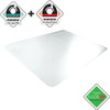 Floortex Chair Mat 47"x35", Rectangular Shape, Clear, for Hard Floor FC128920ERA