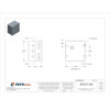 1-4 Turn Latch Electrical Enclosures, 6 in H, 4 in D, 6 in W, 1, Steel  AHE6X6X4