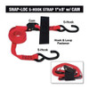 Snap-Loc Cargo Strap,Cam Buckle,8 ft.,500 lb. SLTHS108CR