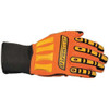 KONG(R) Mechanics Gloves, Synthetic Leather-PVC Dots Palm, Nylon Back, M, Orange  SDX2-03-M