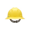 V-Gard Slotted Full Brim Hard Hat, Staz-On Suspension, Type I, Class E, Yellow  454730