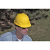 V-Gard Slotted Full Brim Hard Hat, Staz-On Suspension, Type I, Class E, Yellow  454730