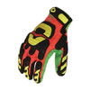 Ironclad Performance Wear Impact Gloves,XL,Hi-Vis Orange/Green,PR LPI-CC5-05-XL