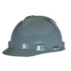 Msa Safety V-Gard Slotted Cap, Staz-On Suspension, Type I, Class E, Gray 463948