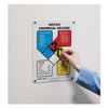 Accuform NFPA Sign, NFPA Notice Chemical Hazard Sign, 10 in W, 14 in H ZFD837VA