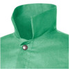 Steiner Welding Jacket, 30 in L, Cotton, Snaps, Green, L 1030-L