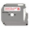 Brother Label-Ribbon Cartridge, White, 1-2 in W MK232