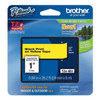 Brother Label/RibbonCartridge,Yellow,Gloss,1inW TZE651G