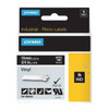 Dymo Label Tape Cartridge, White on Black, Labels/Roll: Continuous 1805436