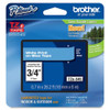 Brother Adhesive TZ Tape (R) Cartridge 0.70"x26-1-5ft., White-Blue TZE545G
