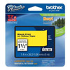 Brother Label/Ribbon Cartridge, Yellow, 1-1/2 in W TZE661G