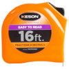 Keson 16 ft Tape Measure, 1 in Blade PGTFD16V