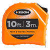 Keson 10 ft-3m Tape Measure, 5-8 in Blade PGT18M10V