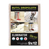 Trimaco Eliminator Leakprf/SlipRes DropCloth,Wht,9ftLx12ftW 80321