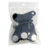 Timepilot Keytabs,Blck,Stainless Steel-Plstic,PK10 1010