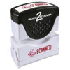 Accu-Stamp2 Message Stamp,Scanned,Red,36 038932