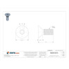 #10-32 Socket Head Cap Screw, Flat, Black Oxide Steel, 1-2 in Length, 100 PK  U07566.019.0050