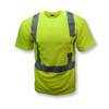 Radians T-Shirt, Type R Class 2, R, Birdseye Mesh, Hi-Vis Green, M ST11-2PGS-M