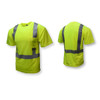 Radians T-Shirt, Type R Class 2, R, Birdseye Mesh, Hi-Vis Green, M ST11-2PGS-M