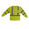 Long Sleeve Shirt, Type R Class 3, Birdseye Mesh, Hi-Vis Green, XL  ST21-3PGS-XL