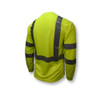 Long Sleeve Shirt, Type R Class 3, Birdseye Mesh, Hi-Vis Green, XL  ST21-3PGS-XL