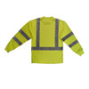 Long Sleeve Shirt, Type R Class 3, Birdseye Mesh, Hi-Vis Green, 3X  ST21-3PGS-3X