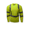 Long Sleeve Shirt, Type R Class 3, Birdseye Mesh, Hi-Vis Green, 3X  ST21-3PGS-3X