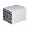 Pig Sorbent Pad, 22 gal, 15 in x 20 in, Oil, White, Polypropylene MAT214
