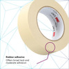 Masking Tape, 36 mm W x 55 m L, 5.2 mil Thick, Tan, Rubber Adhesive, 24 PK  71119