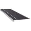 Stair Tread Cover Extruded Aluminum Black, 36 in W x 5/32" Thick