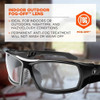 ODIN, Safety Glasses, Anti-Fog, Indoor-Outdoor Lens, Black Frame, Full-Frame  ODIN-AF