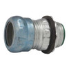 EMT Grounding Connector, 3/4 in, Compression, Steel, Zinc Plated, Black; Gray