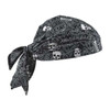 Ergodyne Triangle Hat,Black/White,Skulls 6710CT