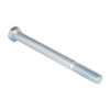 Grade 5, 3/8"-16 Hex Head Cap Screw, Zinc Plated Steel, 4 in L, 10 PK