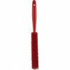 1 19/32 in W Bench Brush, Soft, 6 3/4 in L Handle, 7 in L Brush, Red, Plastic, 13 in L Overall